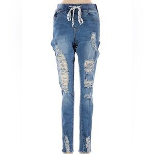 Vince blue size 1 pull on jeans preppy ripped grunge